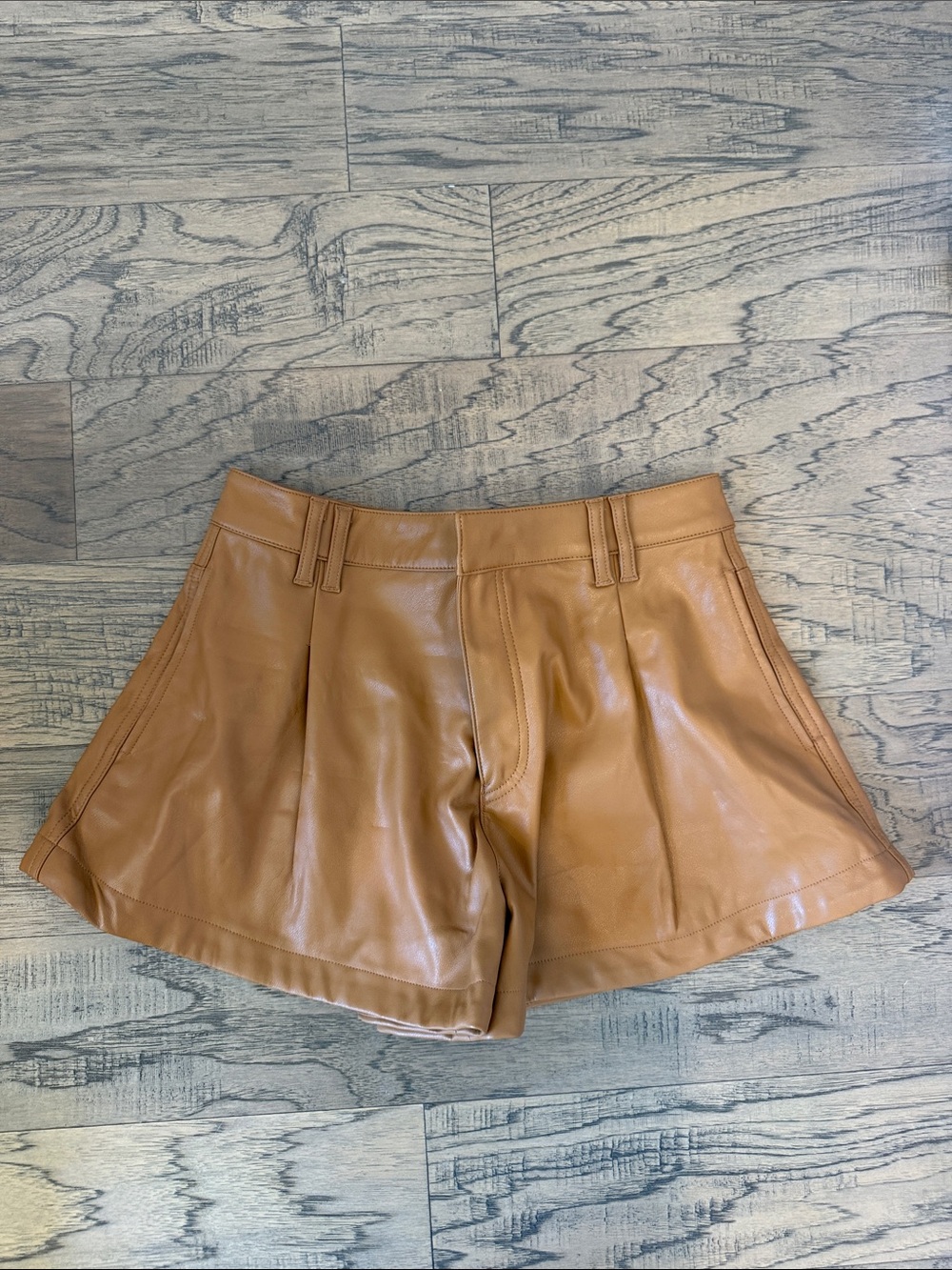 Free people vegan leather shorts